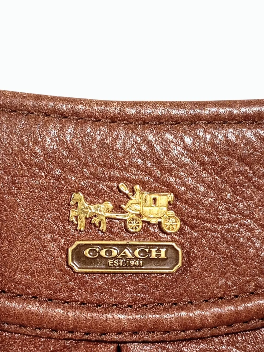 Coach Madison Isabella Pebbled Leather Crossbody - Picture 3 of 14